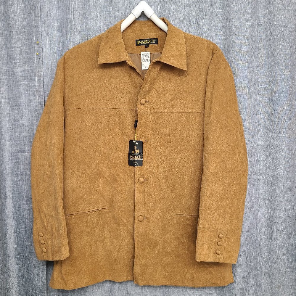 INSERCH Men's Blazer Brown Size XL